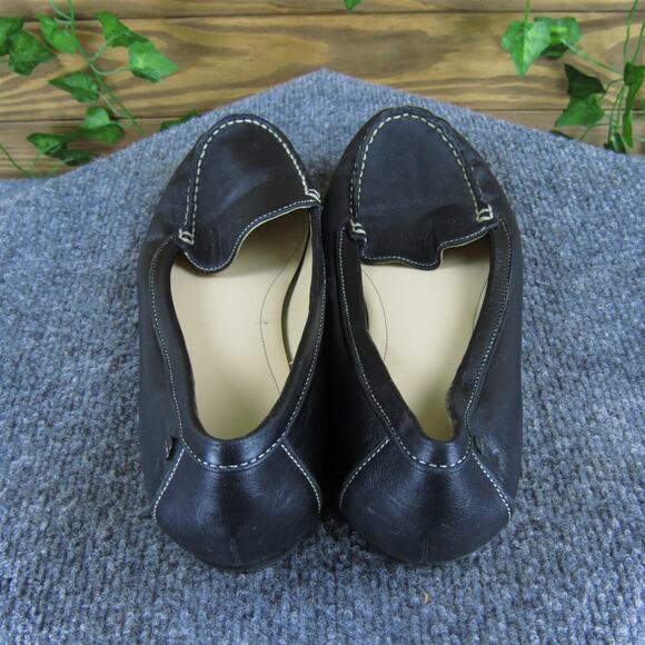 Calvin Klein Women's Maxine Loafer Black Leather Sz 8 Medium Used 2025 - Picture 4 of 6